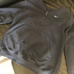 Vintage Nike Pullover Zip Hoodie Sz L